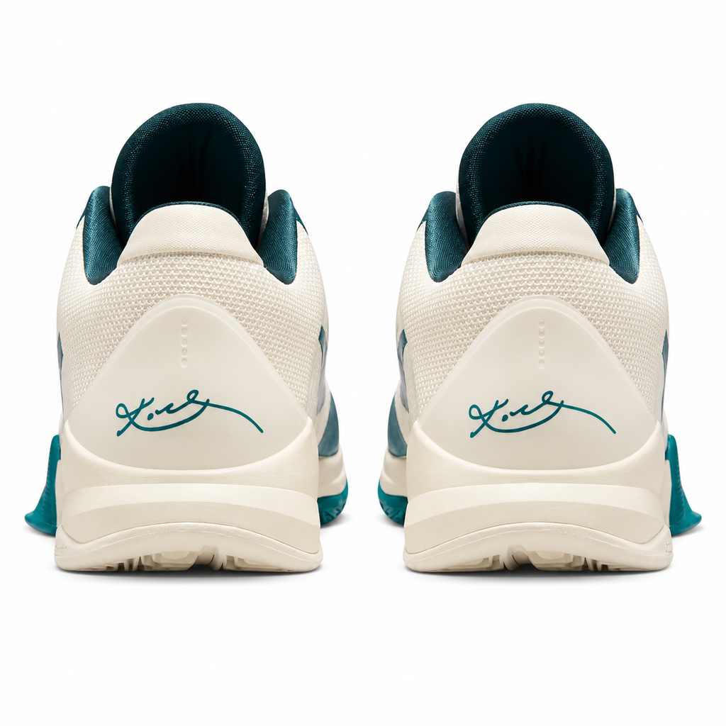 Kobe 5 Protro x Caitlin Clark Coconut Milk and Bright Spruce