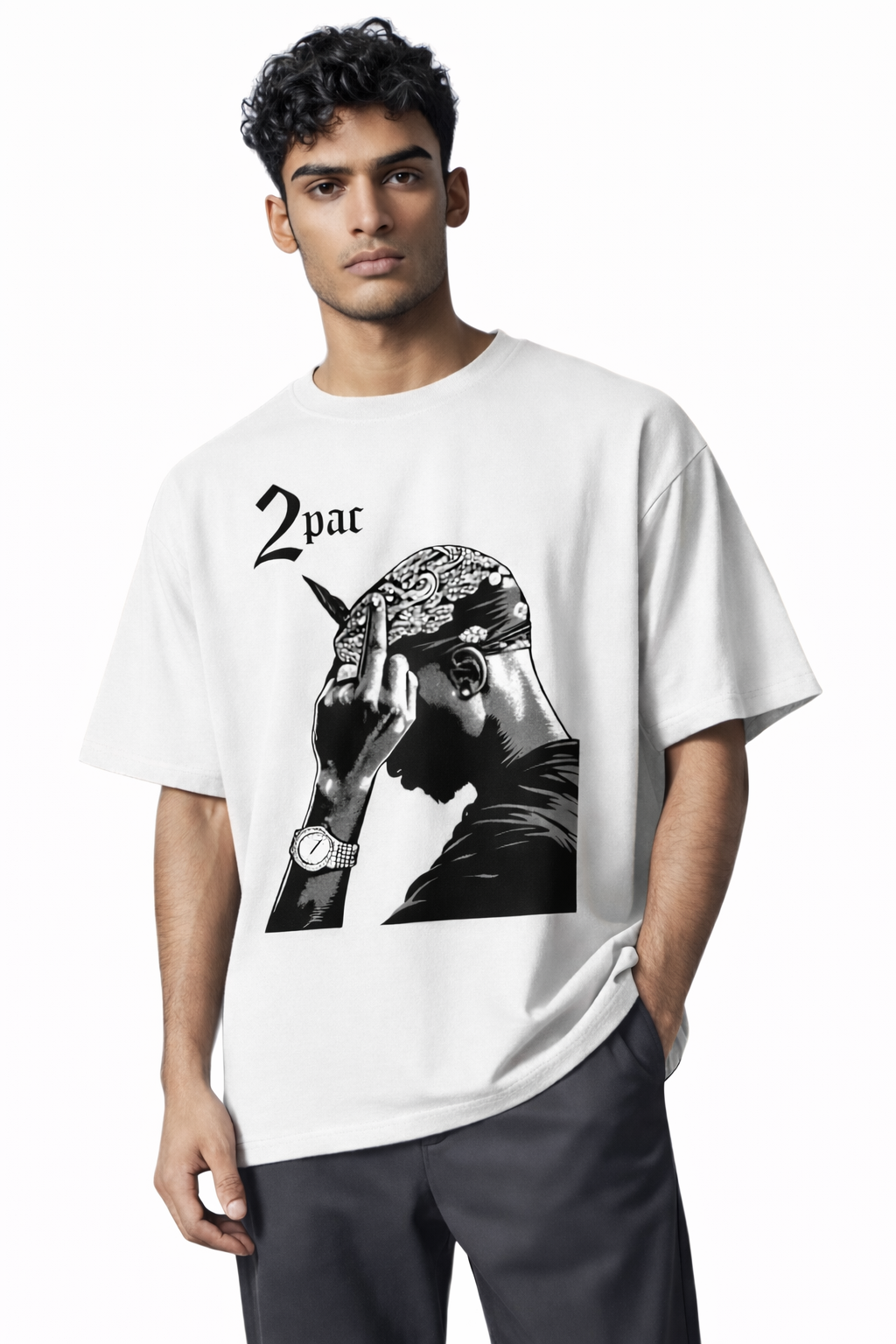 Wear Vaults 2Pac White T-shirt