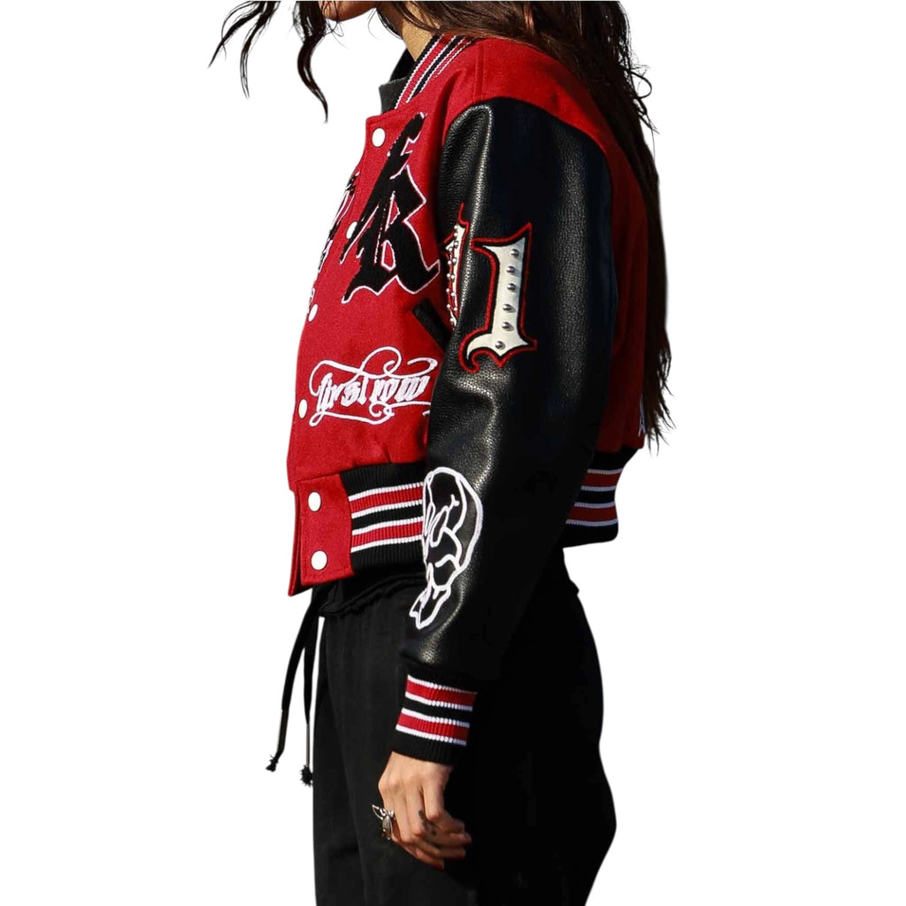 Wake Up and Be Fierce Varsity Jacket