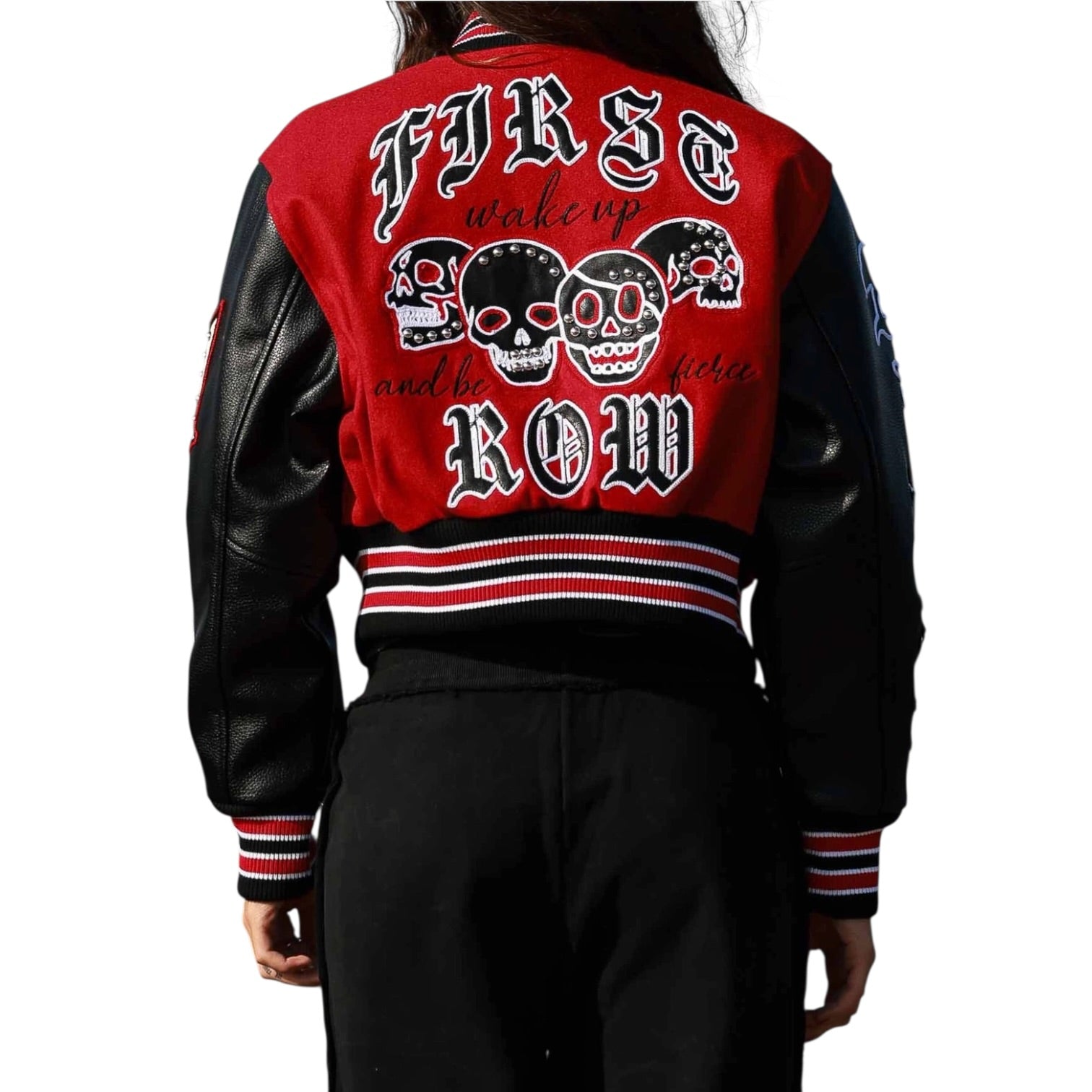 Wake Up and Be Fierce Varsity Jacket