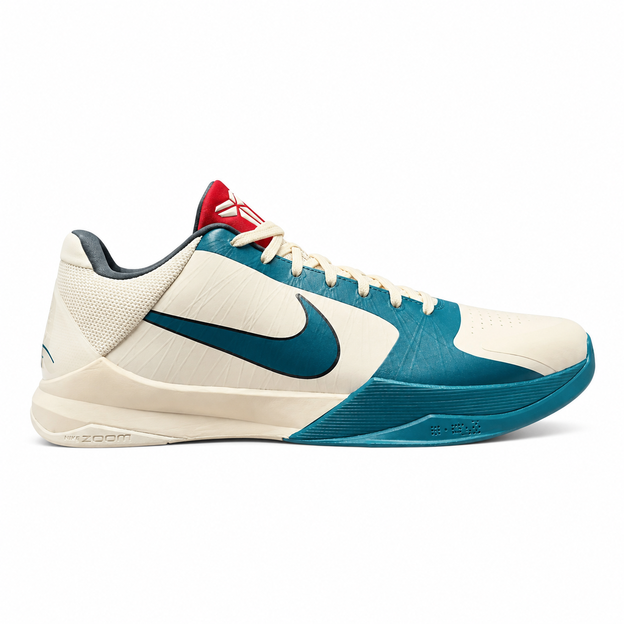Kobe 5 Protro x Caitlin Clark Coconut Milk and Bright Spruce