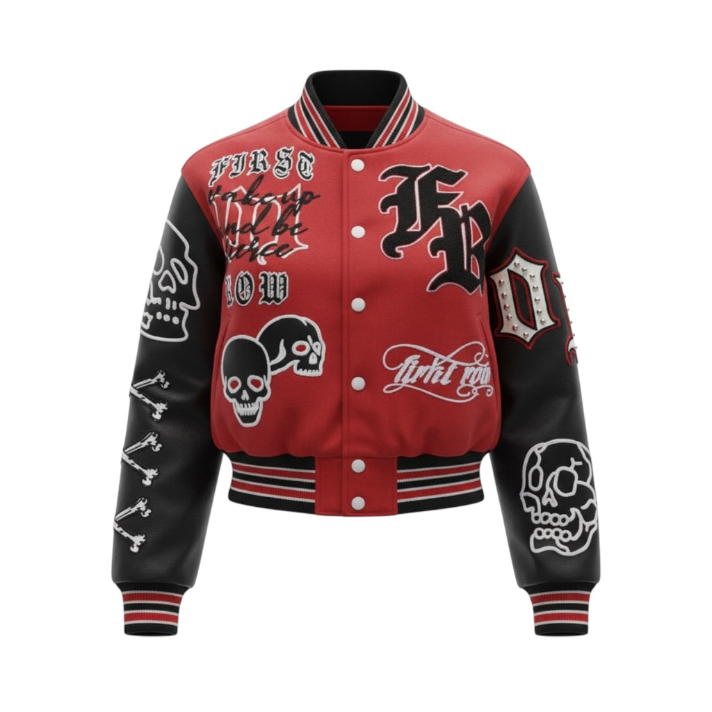 Wake Up and Be Fierce Varsity Jacket