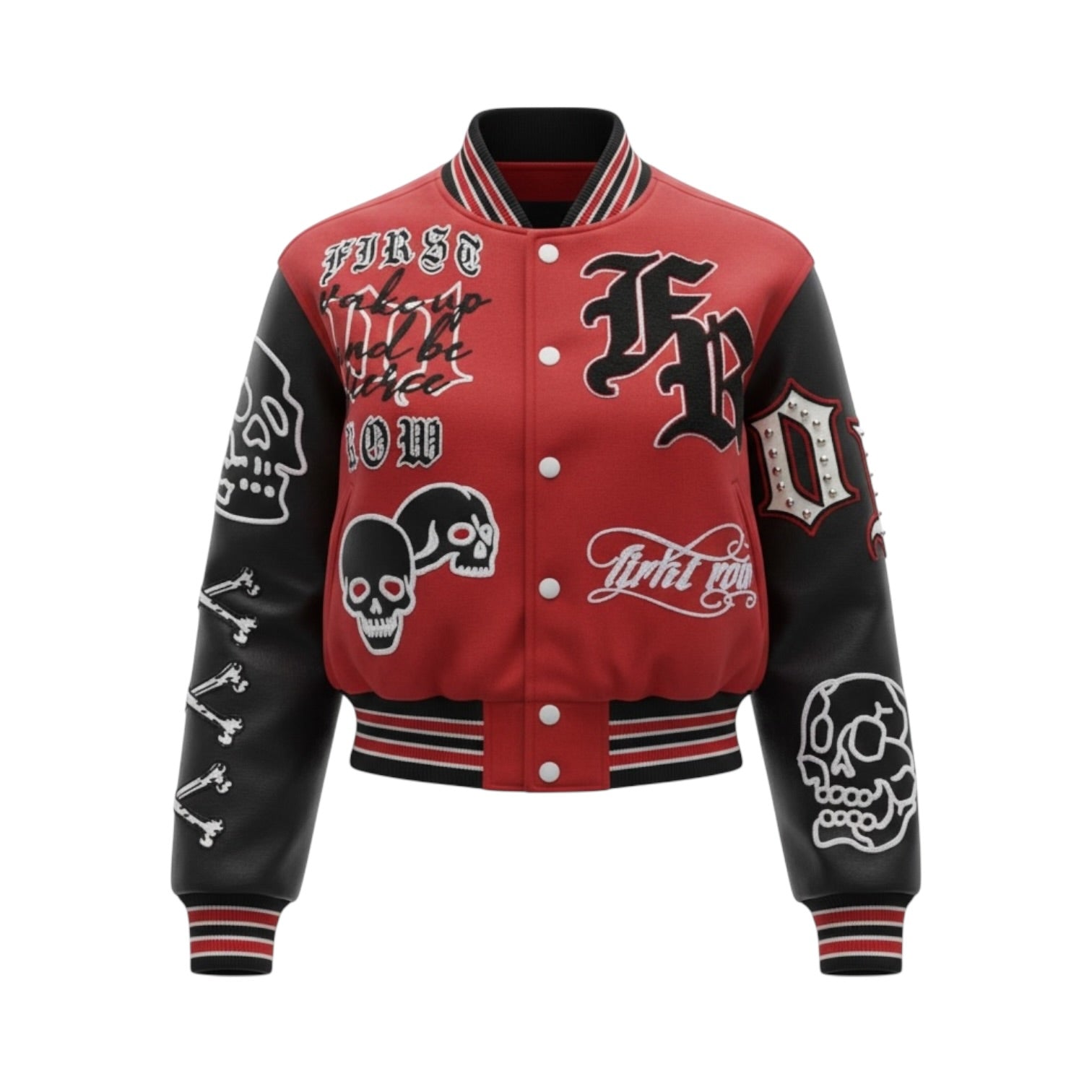 Wake Up and Be Fierce Varsity Jacket